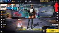 Click on this icon to visit the settings section in the game (Image via Garena)